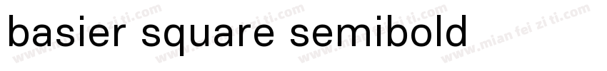 basier square semibold 字体下载字体转换